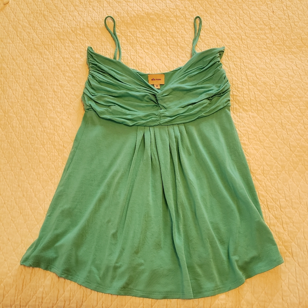 Ella Moss loose fit turquoise tank